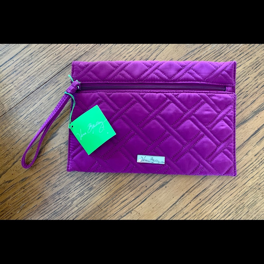Vera Bradley Slim Wristlet Plum